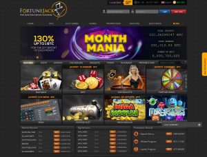 FortuneJack Casino Screenshot #1